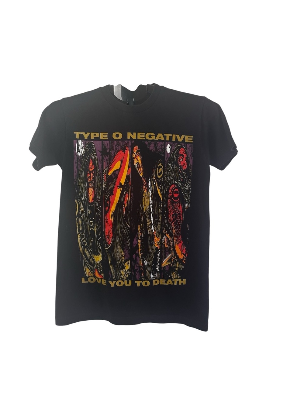 Type O Negative Love You To Death Black Graphic Band Tee Size S Gothic Metal